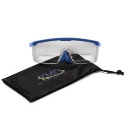 Aviation Flight Training Glasses - IFR Certified View Limiting Device for Pilot Training & Simulation of Instrument Meteorological Conditions - Frosted Adjustable Polycarbonate Frames (Blue) image 3