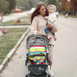 R for Rabbit Chocolate Ride Stylish Baby Stroller and Pram for Baby, Kids, Infants, Newborn, Boys & Girls of 6 Months to 3 Years (Black) image 3