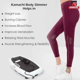 KAMACHI 200W Ultra Thin Full Body Vibration Plate Crazy Fit Massage Exercise Machine, Oscillating Platform Massager with Remote image 4