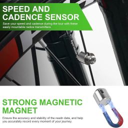 SHIVEXIM Bike Computer, Universal 19 Functions IP54 Waterproof Bicycle Speedometer Odometer, Cycling Computer with LCD Backlight Display Touch Screen, Automatic Start/Stop, for Cycling image 5