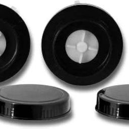 Sunmeet Bullet Jar for Mixer Grinder Set of 2 (530 ML & 350 ML) Mixer Juicer Jar MA6, Black Pack of 2 image 2