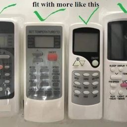 Remote Ac/tv Remote Wall Mounted Stand (Holder) with Free 2 Screw Compatible with Lloyd, Onida, voltas, Bluestar, hitachi TCL lg Carrier videocon Whirlpool ifb, o General image 3