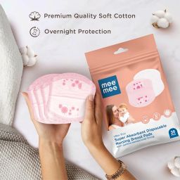 Mee Mee Ultra Thin Honeycomb Nursing Breast Pads 36pcs, Disposable Nursing Breast Pads, Super Absorbent Maternity Pads, Leak Proof Coverage image 2