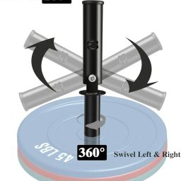 UTC || Landmine T-Bar Row Attachment – Maximize Back Day with 2" Olympic Bar Compatibility image 2