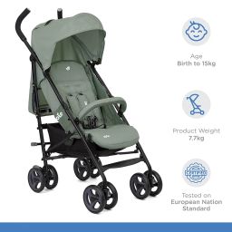 Joie Nitro Lx Baby Stroller - Portable & Lightweight Buggy with Compact Umbrella Hold (Birth to 15 kg, Laurel), (S1036BALRL000) image 1