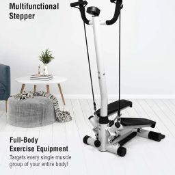 Meneflix 2-in-1 Twist Stepper with Power Cord, Swing and Side Steppers for All Users, Up and Down Motion with Display image 2