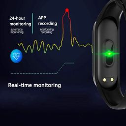Drumstone (𝟐𝟎 𝐲𝐞𝐚𝐫𝐬 𝐰𝐚𝐫𝐫𝐚𝐧𝐭𝐲) M4 Activity Band with Real-Time Heart Rate, Sport Modes, Bluetooth Sync & Color Display for Daily Fitness Tracking-(𝗕𝘂𝘆 𝟭 𝗚𝗲𝘁 𝟭) image 4