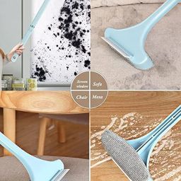 MOROVIK Multifunctional Screen Brush 2 in 1 Mesh Cleaning Brush & Wiper with Extended Handle Window Cleaning Brush Net Cleaner Double-Sided Window Cleaner Window Mesh Cleaner, Multi Color (1) image 2