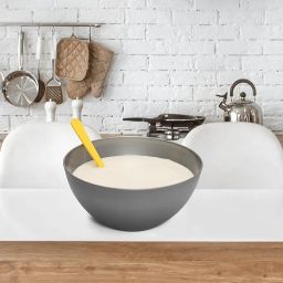 Jaypee Plus Virgin Plastic Mixing Bowl| Lightweight, Strong & Durable Bowls | Ideal for Serving, Storing & Stacking Set of 4 -(2800+2000+1200+800) ml (Grey) image 1