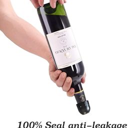 VATSHVI wine or champagne cap for bottles, leak-proof efficient sealing and reusable wine bottle saver for keeping The drinks fresh.(CHAMPAGNE cap_pack of 1) image 2