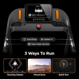 Flexnest Flextread EZ (3.5 HP Peak) Smart Treadmill for Home with in-Built Bluetooth Speaker, Max Speed 14km/hr, Max. User Weight 120Kg, 500+ Classes, Manual Incline Motorized (Standard Shipping) image 2