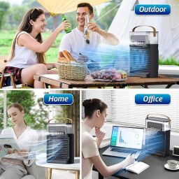 VICARI-Portable-rechargeable-table-fan-AirFlow Rechargeable Table Fan – Quiet, Efficient & Portable image 4