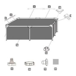 THE STYLE SUTRA Pool Frame Corner Joint Easy Install SPA Maintenance Replacement Part P61016 image 2