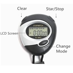 Royals Electronic Stopwatch Sport Timer Lap Split Digital Stopwatch with Clock Alarm, Large Display Shockproof Stopwatch for Coaches Swimming Running Sports Training image 1