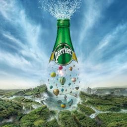 Perriers Lime Flavoured Carbonated Mineral Water Refreshing and Invigorating Beverage 4 X 330ml Each image 2