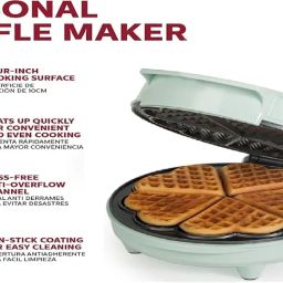 CLICKSWIFT Multi Mini-HEART Waffle Maker Machine with Non-Stick Cooking Plates, Cool Touch Handle & Indicator For home, Restaurant 1Pcs (Multicolor) image 5