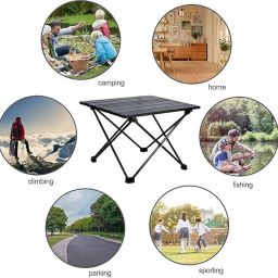 Arcanine Folding Camping Table, Ultra Compact Aluminum Portable Camp Table, Foldable Camping Tables That fold up Lightweight with Carry Bag for Outdoor Cooking, Hiking,Picnic, BBQ,Travel (AR-04) image 4