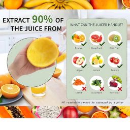 Drumstone (𝐋𝐢𝐦𝐢𝐭𝐞𝐝 𝐓𝐨𝐝𝐚𝐲) Portable Electric Citrus Juicer, Lockable Spout & One-Click Operation for Fruit & Vegetables Instant Healthy Fresh Juices Anytime 𝟏𝟓 𝐘𝐞𝐚𝐫𝐬 𝐖𝐚𝐫𝐫𝐚𝐧𝐭𝐲 image 1
