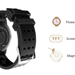 SB-163 Bluetooth Fitness Watch with Full Touch Screen Display All Day Heart Rate and Activity Tracking Smart Band for Android and IosMedium (Black) image 4