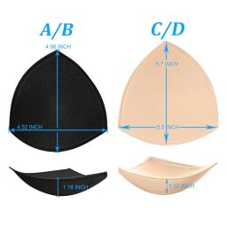 ursmart Bra Pads Inserts,URSMART Bra Cups Inserts,Removable Breathable Push up Bra Inserts for Sports Bra or Bikini Tops, 4beige（m）, A / B image 1