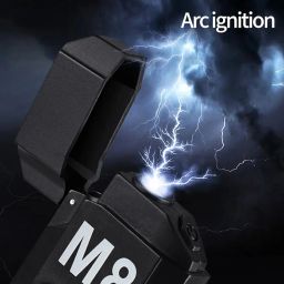 Venall USB Rechargeable Electric Torch Lighter – Dual Arc Coil Windproof & Flameless Lighter with LED Flashlight image 2