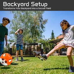 Synco Two Portable Soccer Goals with Carry Bag | Goal Post for Football Training | Long Lasting Durable Frame | Quick Setup Easy Folding Storage | Set of Two image 5
