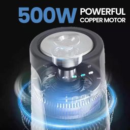Taurus SwiftChop 500W Electric Chopper|2.0L Glass & Stainless Steel Bowls|4 Titanium-Coated Blades|Digital Timer Display|4 Preset Functions|Push-to-Start Control|Compact & Stylish Design|2-Yr Warranty image 4