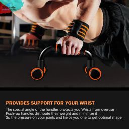 Wearslim® Professional Non-Slip Push-Up Bars, Foam Padded and Angled Grip Push-Up Stands image 4