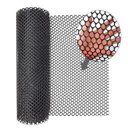 4 Feet Height X 30 Feet Length UV Stabilized PVC Tree Guard Net_Fencing net_Fencing Mesh_Anti Bird Net_Black Color SP62 image 1