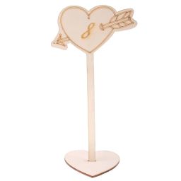 Generic Wedding Wooden Table Numbers with Stand Base Party Event Table Decor 1-10 image 4