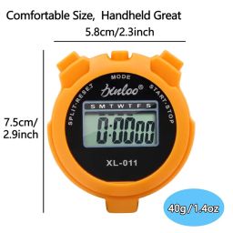 Optifit® Digital Stopwatch Timer 1100s LCD with Alarm Clock Time Display Press Button Control for Coaches Teacher Trainer 3 PCS image 2