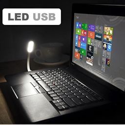 Set of 2 piece Mini USB LED Light Adjust Angle / bendable Portable Flexible USB Light with usb for power bank PC Laptop Notebook Computer keyboard outdoor Energy Saving Gift Night Book Reading Lamp. 2 piece combo pack comes in any two color image 3