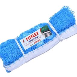 FITFLEX Nylon Badminton NET with Four Side Tape (Blue) image 1