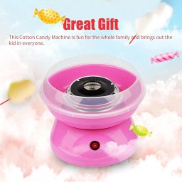 Cotton Candy Maker Machine Electric Candy Floss Maker Machine With Sugar with Detachable Splash Guard + Sugar Spoon+ 10 Bamboo Sticks for Kids (Multicolor) image 2