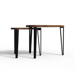 DecorNation Lawanya Coffee Table Set of 2 End Side Large and Medium Sized Table | Night Stand Table | Nesting Corner Table image 5