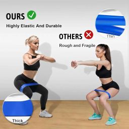 CLAPONE 2 Pcs Resistance Bands for Workout Elastic Exercise Loops for Yoga, Physical Therapy & Strength Training Yoga & Exercise Resistance Bands Loop Bands Strength, Toning & Flexibility (Multicolor) image 1