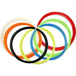 VICTOR VBS-70 (0.70mm x 10mm) Durability Medium Feeling Badminton String Available in 7 Different Color (Pack of 2) (White) image 2
