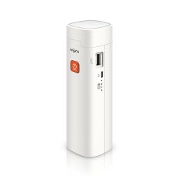 Wipro Odyssey Multifunctional Rechargeable LED Emergency Light | Dual Mode-Torch & Table Lamp | Portable Light | 3-Step Dimming | 3000 Mah Li-Ion Battery | in-Built Power Bank | White, Pack of 1 image 4