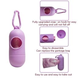 Generic Amso Portable Disposable Baby Diaper Nappy Garbage Bag With Removable Capsule Box (1 Capsule And 2 Multi Color Garbage Roll, Plastic) - 1 Count image 2