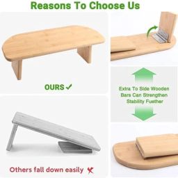 VK HANDICRAFT A Foldable Yoga Meditation Bench is a Versatile Tool That can Enhance Your Practice, Providing Support for Various Yoga Postures and Meditation with Folded Size at 19.5 * 8.2 * 6 in. image 4