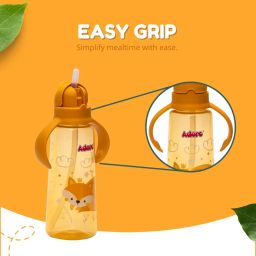 Adore Bling Straw Sipper with Handle - 270ml (Yellow) image 5