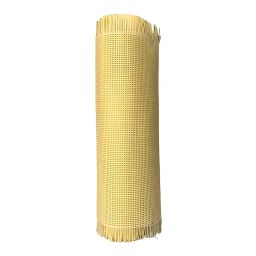 AM CANING Store Plastic Square Pattern Cane Webbing for Caning Projects Natural Pre - Woven Open Mesh Cane - PE Rattan Cane Webbing Rattan Roll Cabinet Chair (Natural Colour) (24x84) image 1