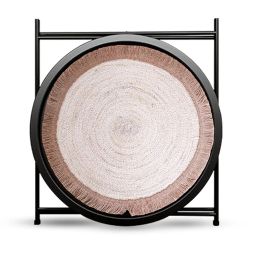 Peng Essentials Coffee Table with Mat| Multipurpose Table for Living Room, Bedroom & Gardening Area |Side Table/End Table/Tea Table for Small Spaces, Size- 47x47x52 cm, (Black) image 5