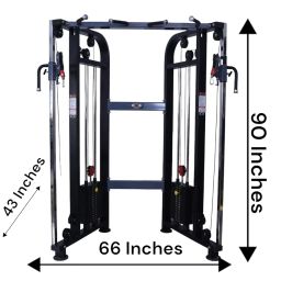 GYM24 EQUIPMENTS Functional Trainer All In One Home Gym Machine - 80 Kg Weight (Iron Weght Stack) image 1
