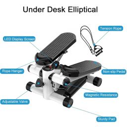 Dolphy Twist Stepper Machine with Resistance Bands, LCD Monitor and Height Adjustable Stepper Exercise Equipment | Tone Your Buttocks, Legs, Thighs, Waist & More for Home Workouts image 1