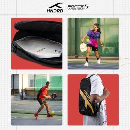 Hundred Force S Pickleball Combo | 2 Power Paddles with 2 Pickleballs & Premium Paddle Bag | Wide Body Design for Maximum Control, Explosive Power & Precision Impact | image 5