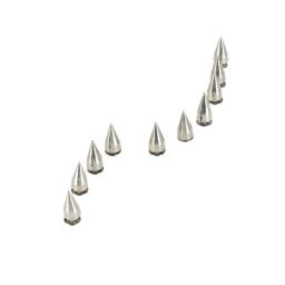 Loom Tree 10pcs Cone Spikes Screw Fixed Studs for DIY Craft Leathercraft image 3