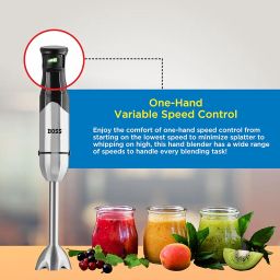 BOSS Cosmic Hand Blender 800 Watts | Variable Speed | Anti-Splash Technology| 2 Year Warranty| Black image 1