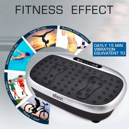 Eilison Fitabs Exercise Machine, 3D Vibration Plate, Oscillation, Pulsation, Motion Platform, Whole Body, Weight Reduction, Shaping, Recovery, Toning, ABS (Silver Atom) image 5