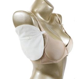 CALANDIS™ 1 Pair Reusable Washable Underarm Armpit Sweat Absorbing Pads Shieds White | Deodorants & Antiperspirants | Bath & Body image 1